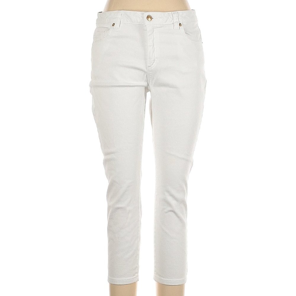 NWT- Michael Kors White crop jeans